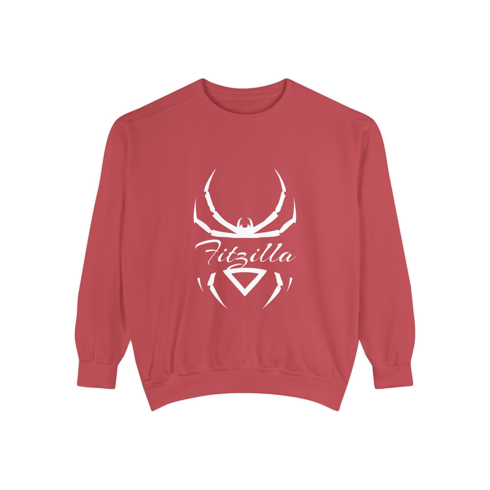 Fitzilla Spider Logo Sweatshirt — Garment-Dyed Cozy Pullover