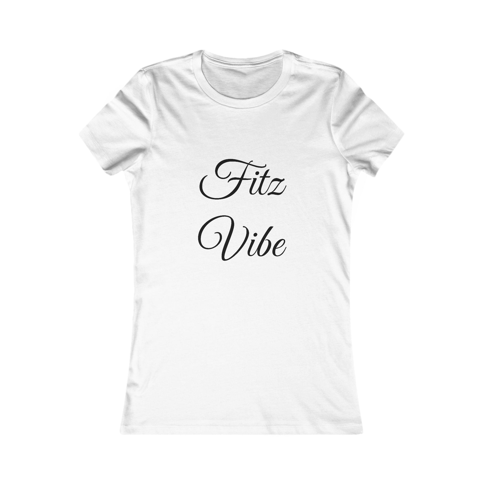 Fitz Vibe Women's Tee — Script Graphic Casual Shirt