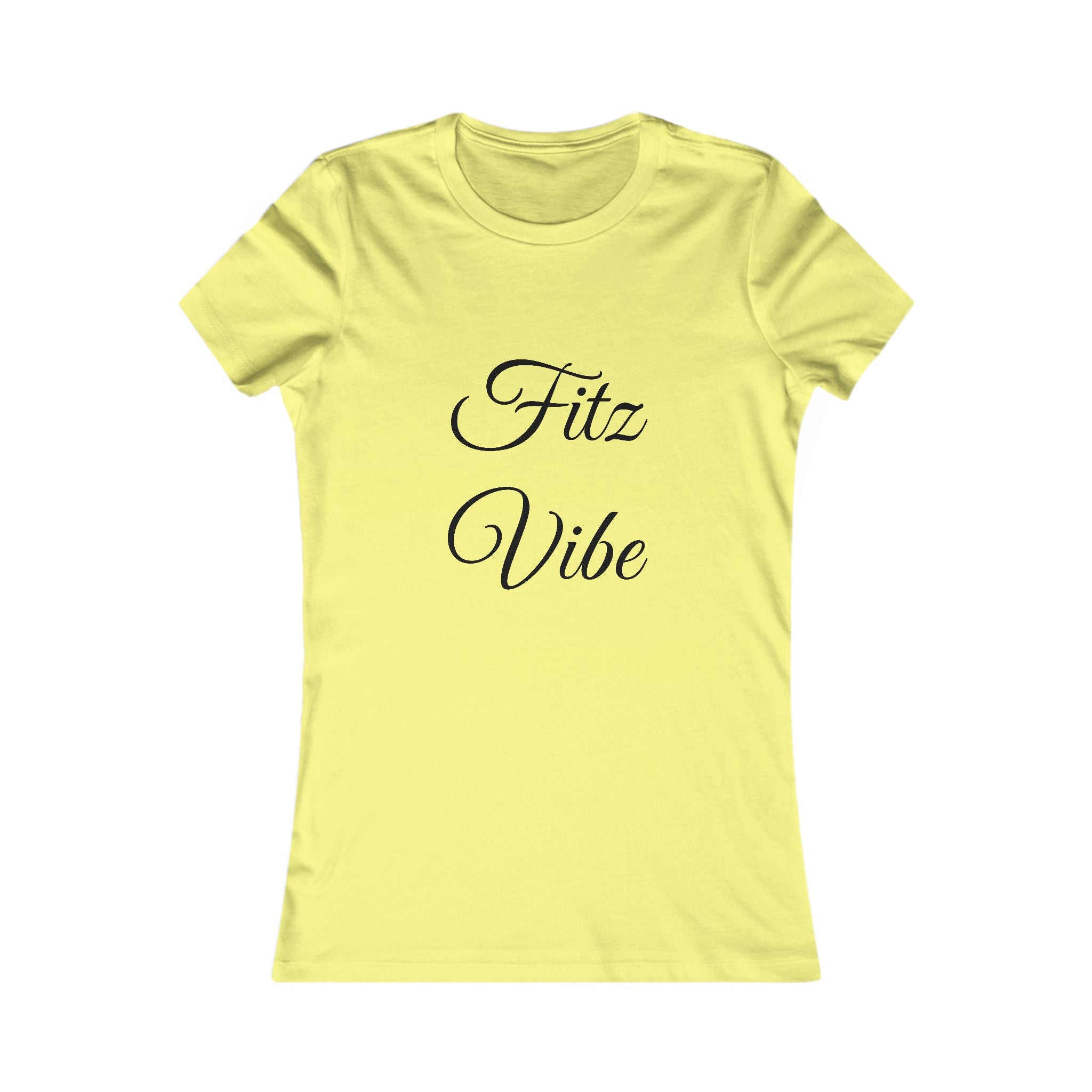 Fitz Vibe Women's Tee — Script Graphic Casual Shirt