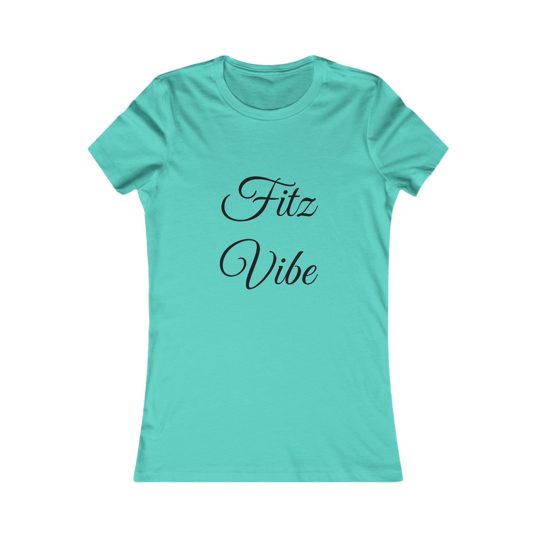 Fitz Vibe Women's Tee — Script Graphic Casual Shirt