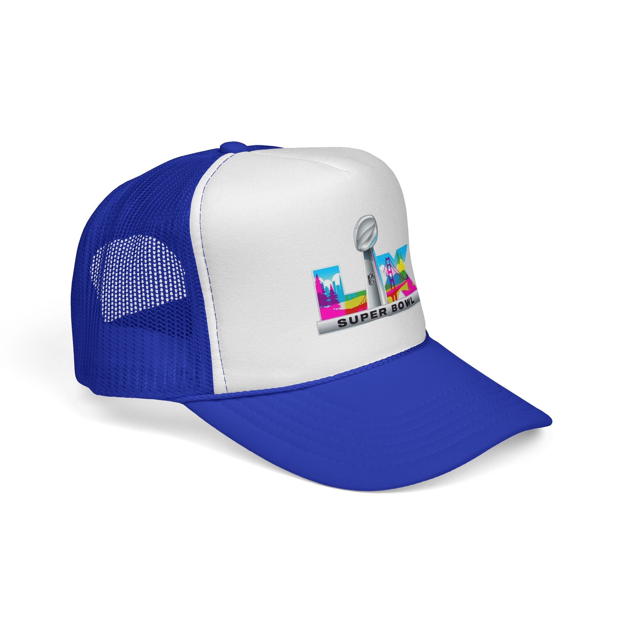 Trucker Hat — Colorful 'LIX Super Bowl' Football Logo Cap