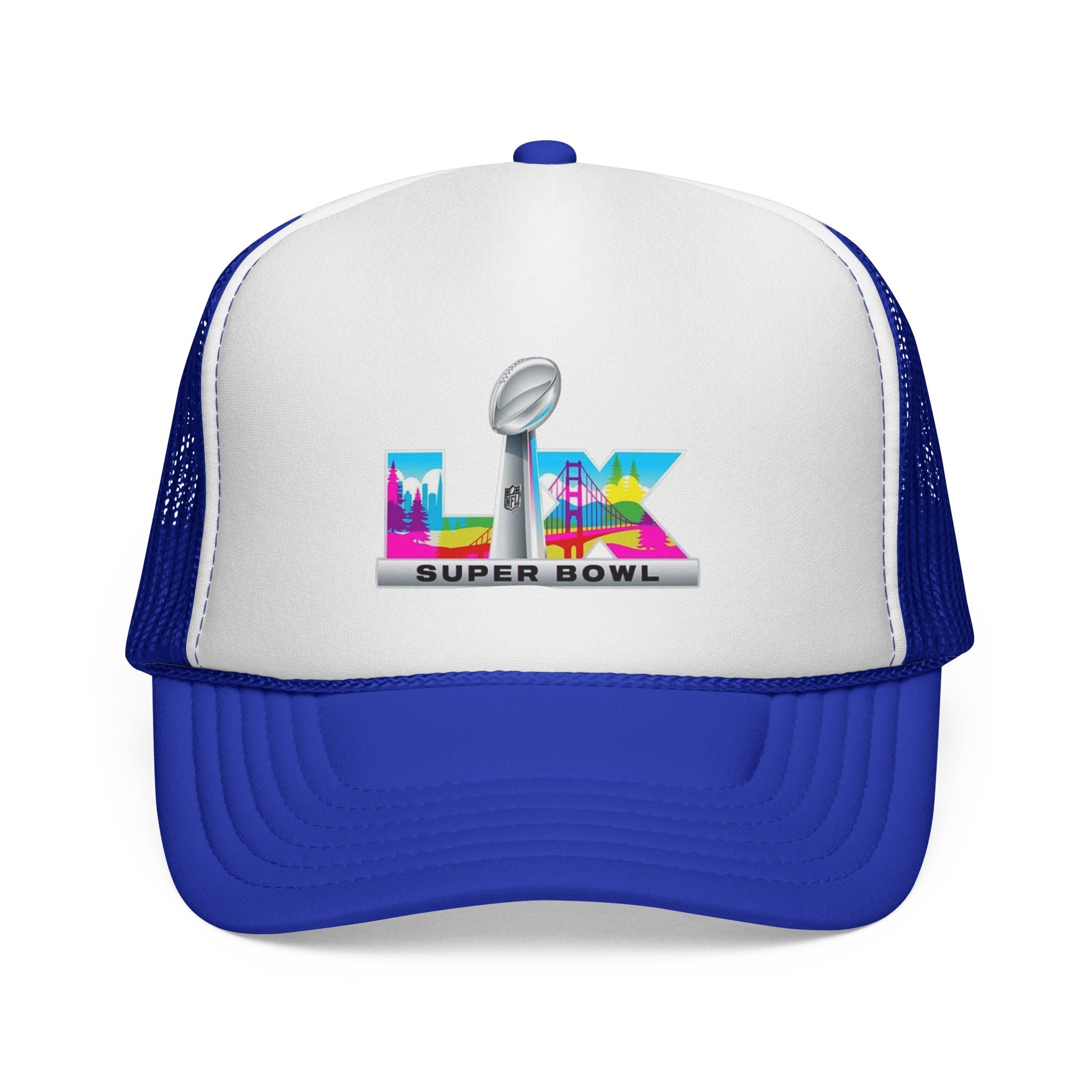 Trucker Hat — Colorful 'LIX Super Bowl' Football Logo Cap