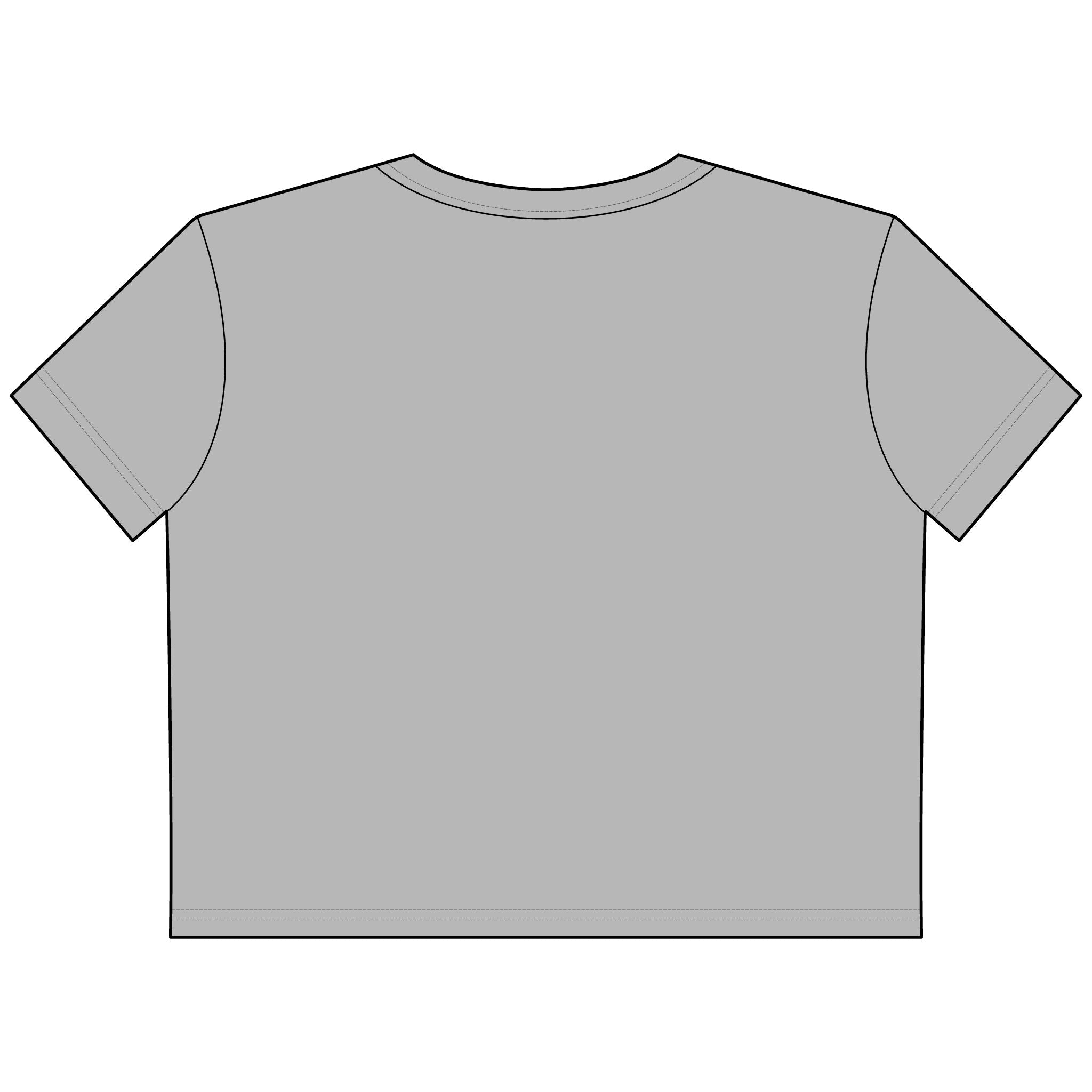 Fitzcorn Cropped Tee — Women's Black Unicorn Logo Boxy Tee