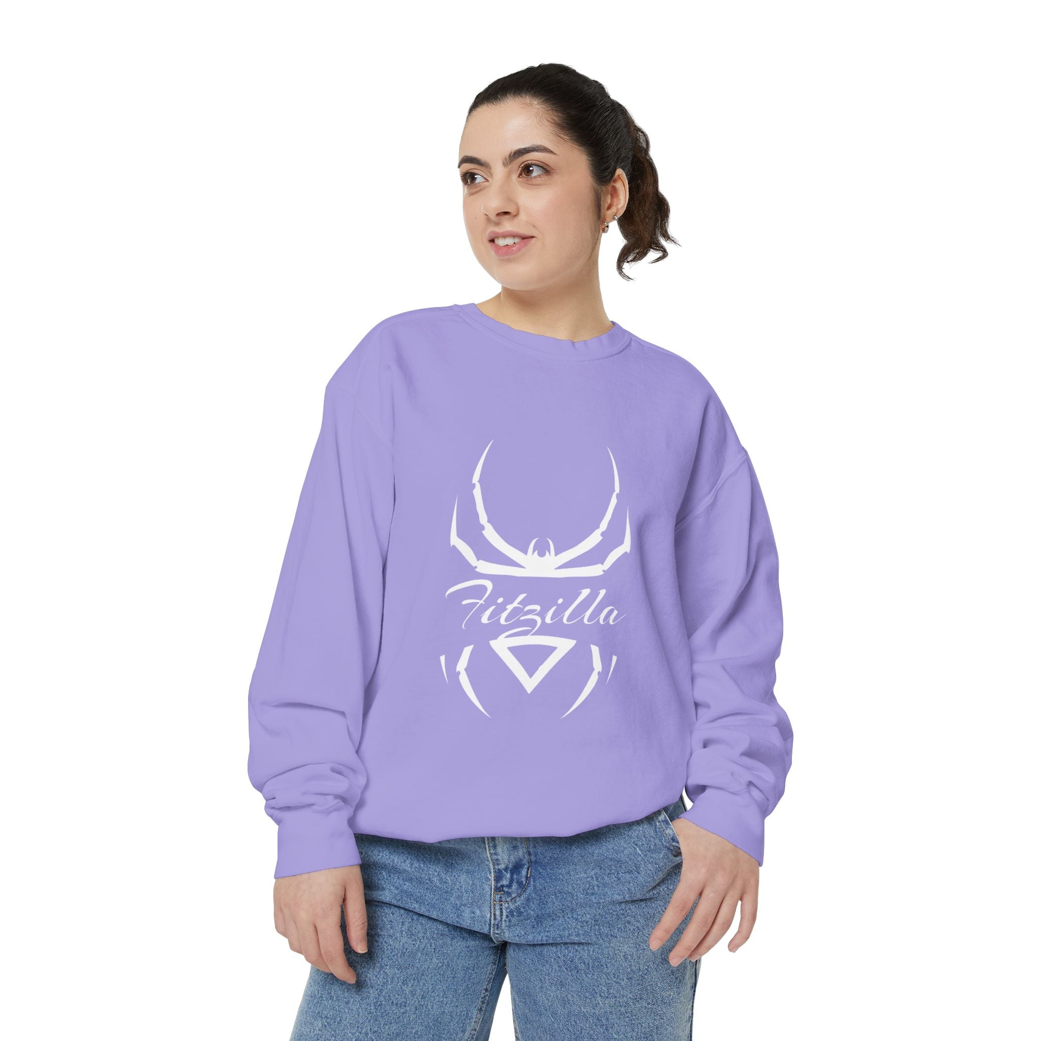 Fitzilla Spider Logo Sweatshirt — Garment-Dyed Cozy Pullover