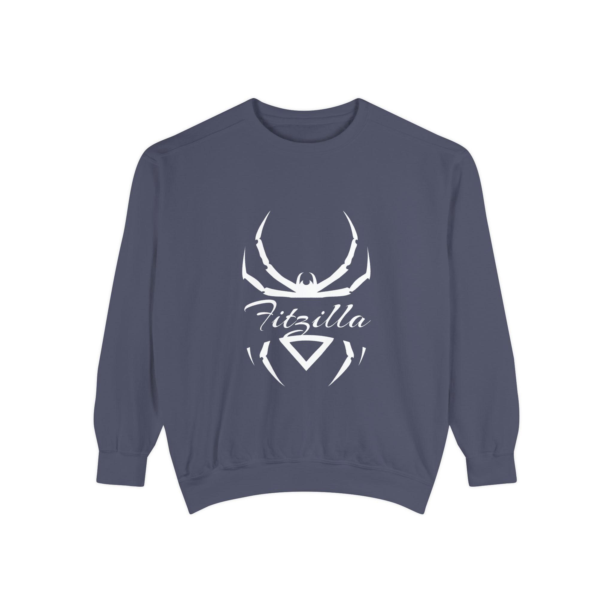 Fitzilla Spider Logo Sweatshirt — Garment-Dyed Cozy Pullover