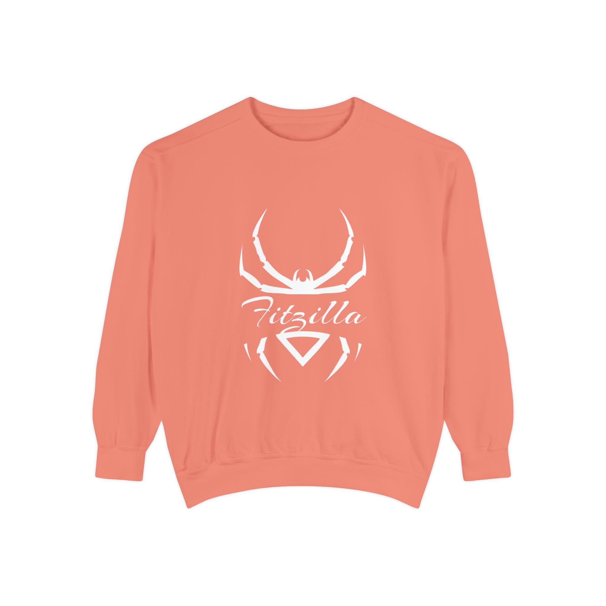 Fitzilla Spider Logo Sweatshirt — Garment-Dyed Cozy Pullover