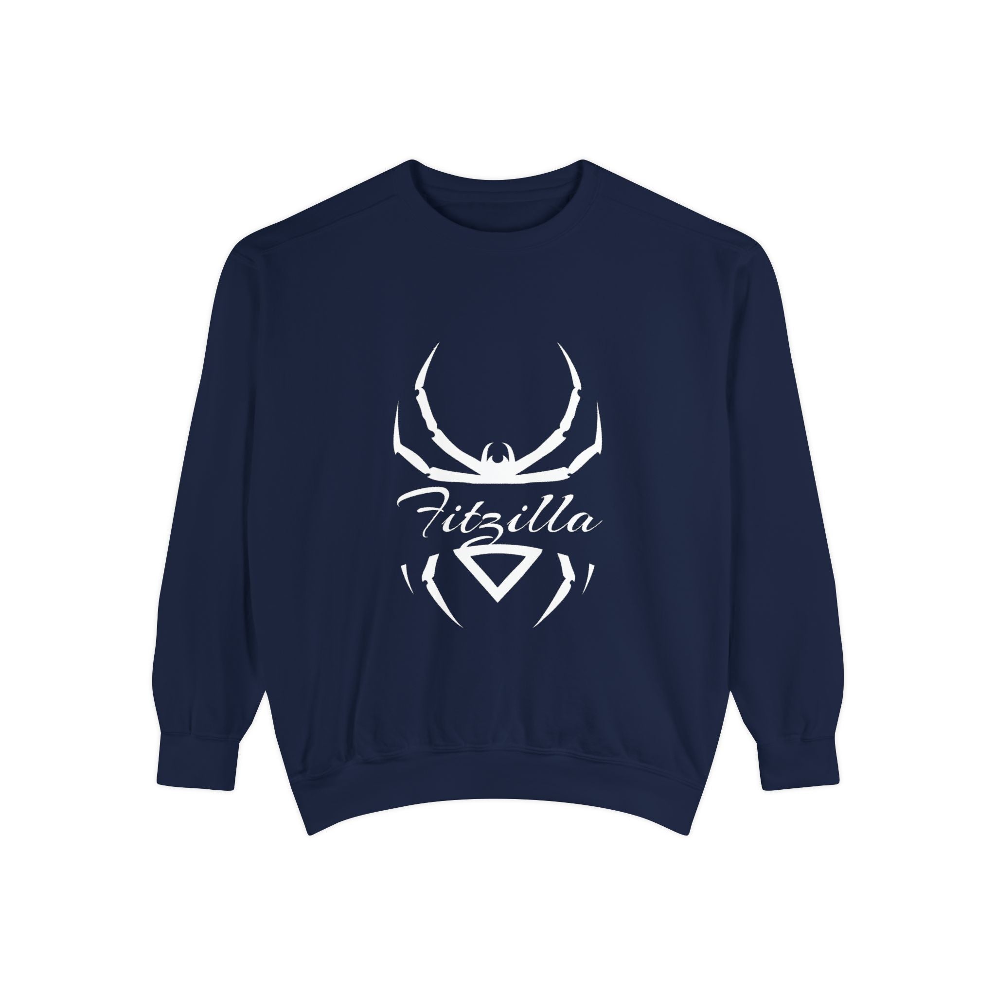 Fitzilla Spider Logo Sweatshirt — Garment-Dyed Cozy Pullover