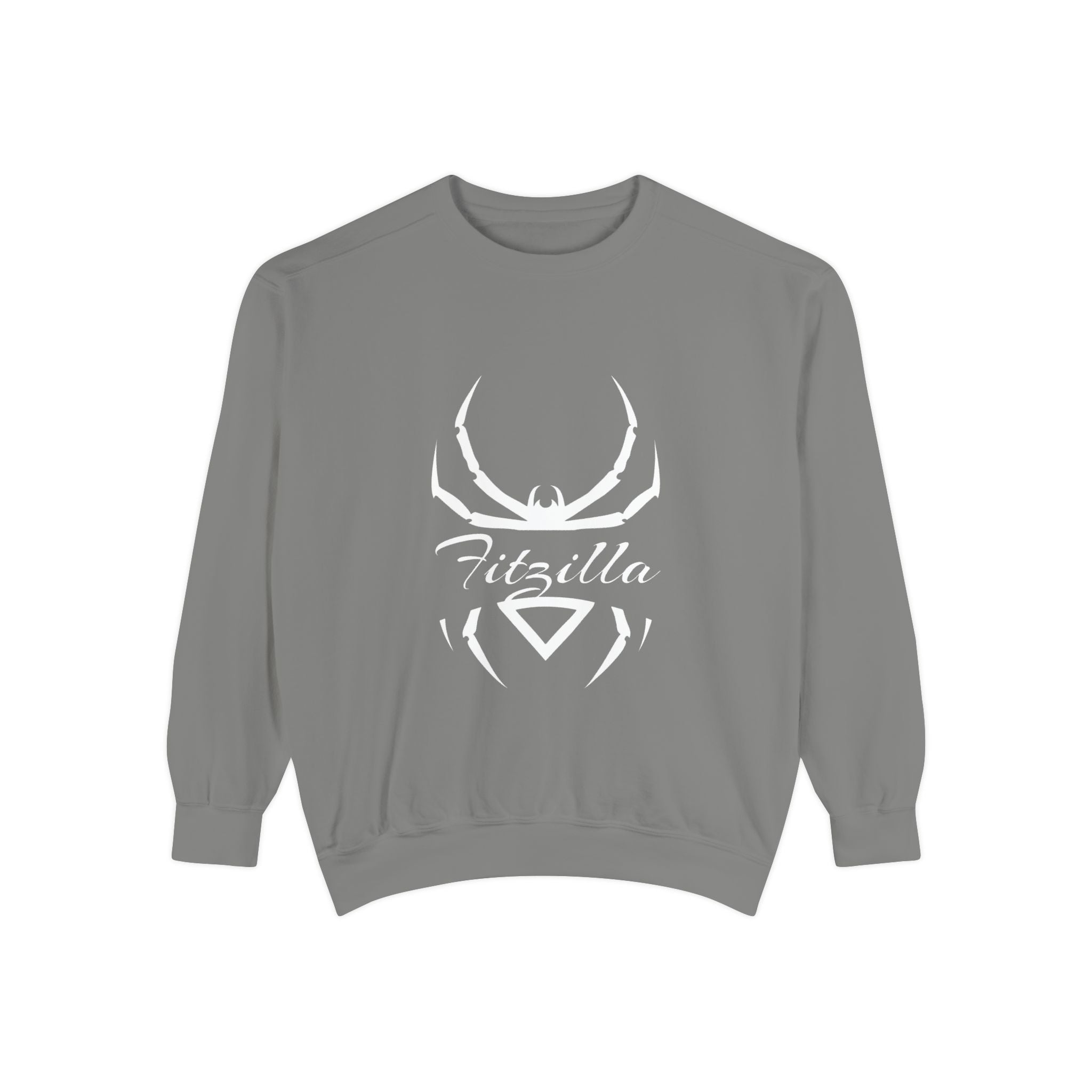 Fitzilla Spider Logo Sweatshirt — Garment-Dyed Cozy Pullover