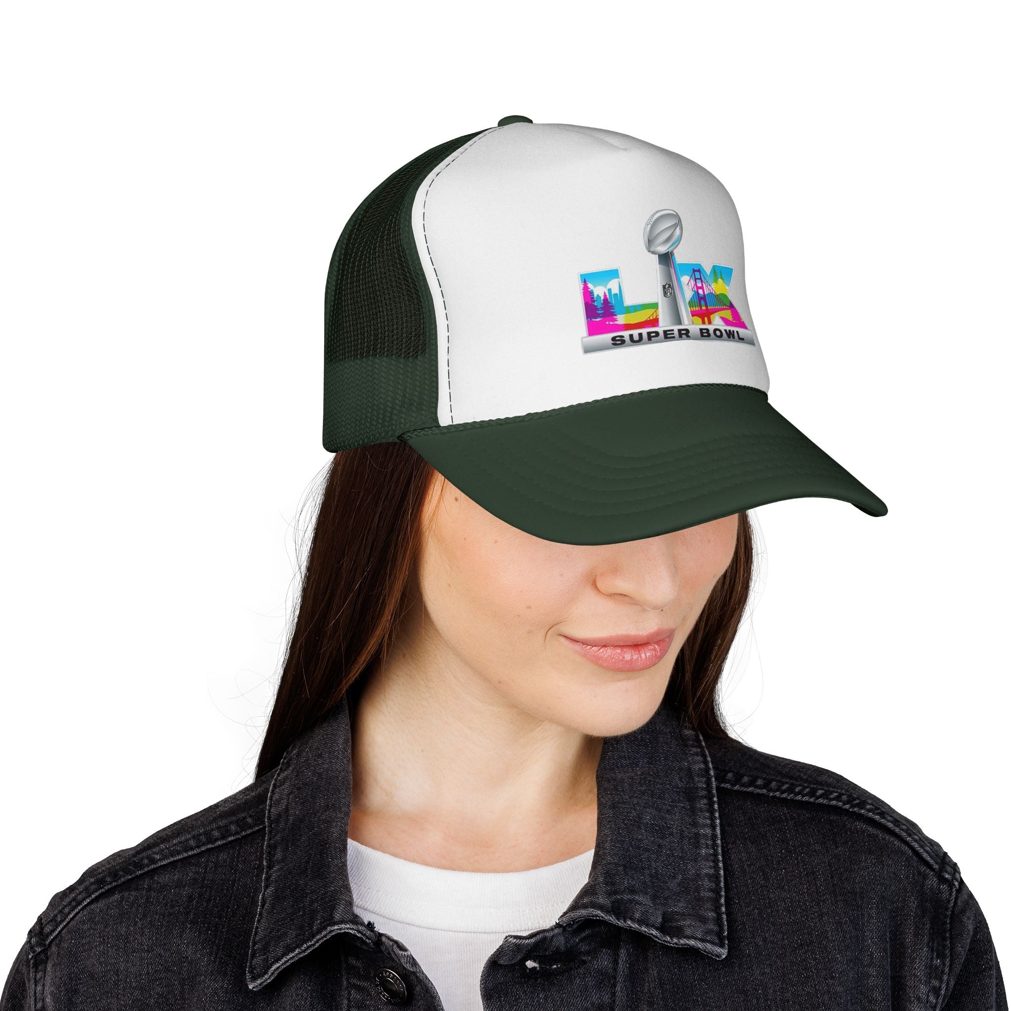 Trucker Hat — Colorful 'LIX Super Bowl' Football Logo Cap
