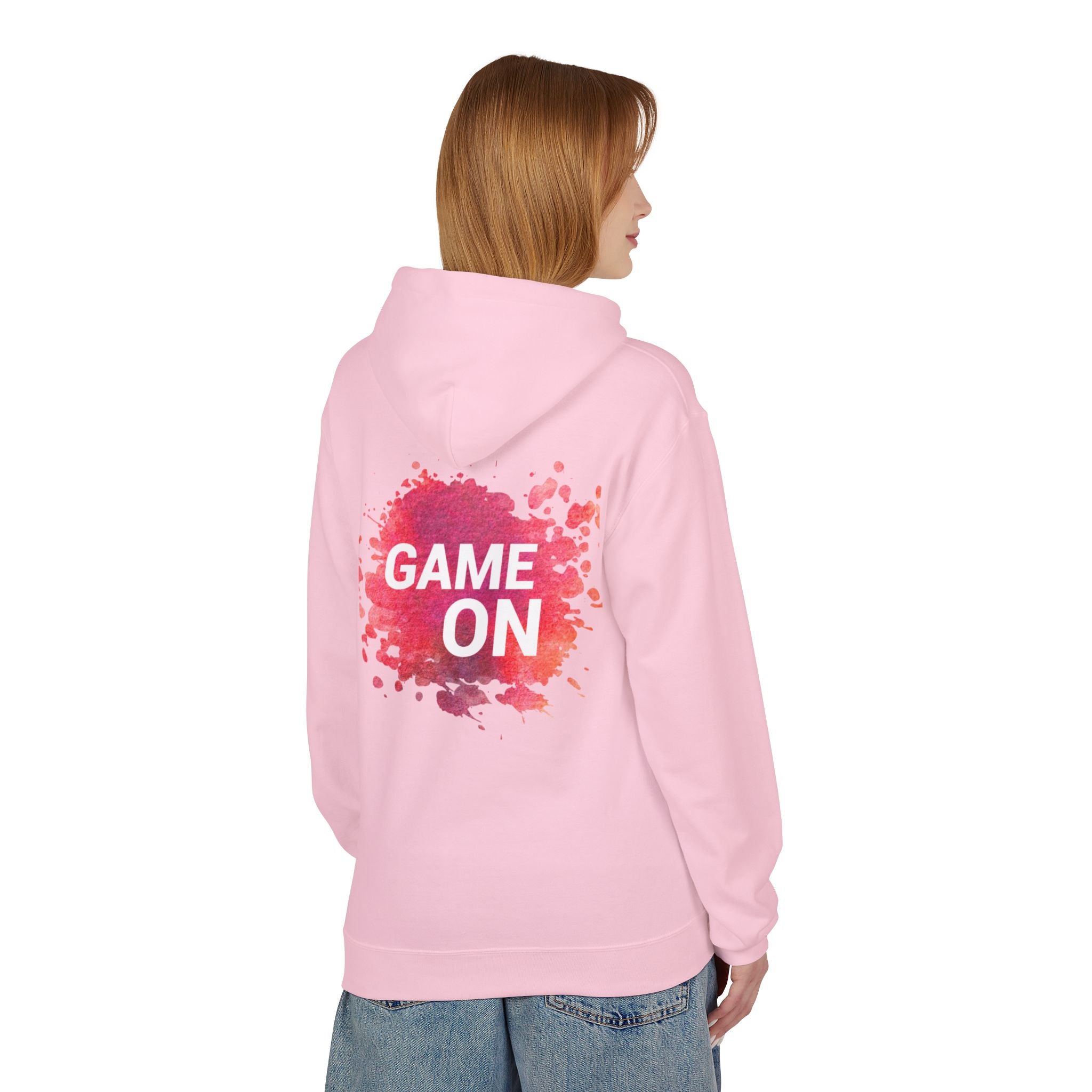 Game On Hoodie — Watercolor Splash Athletic Pullover
