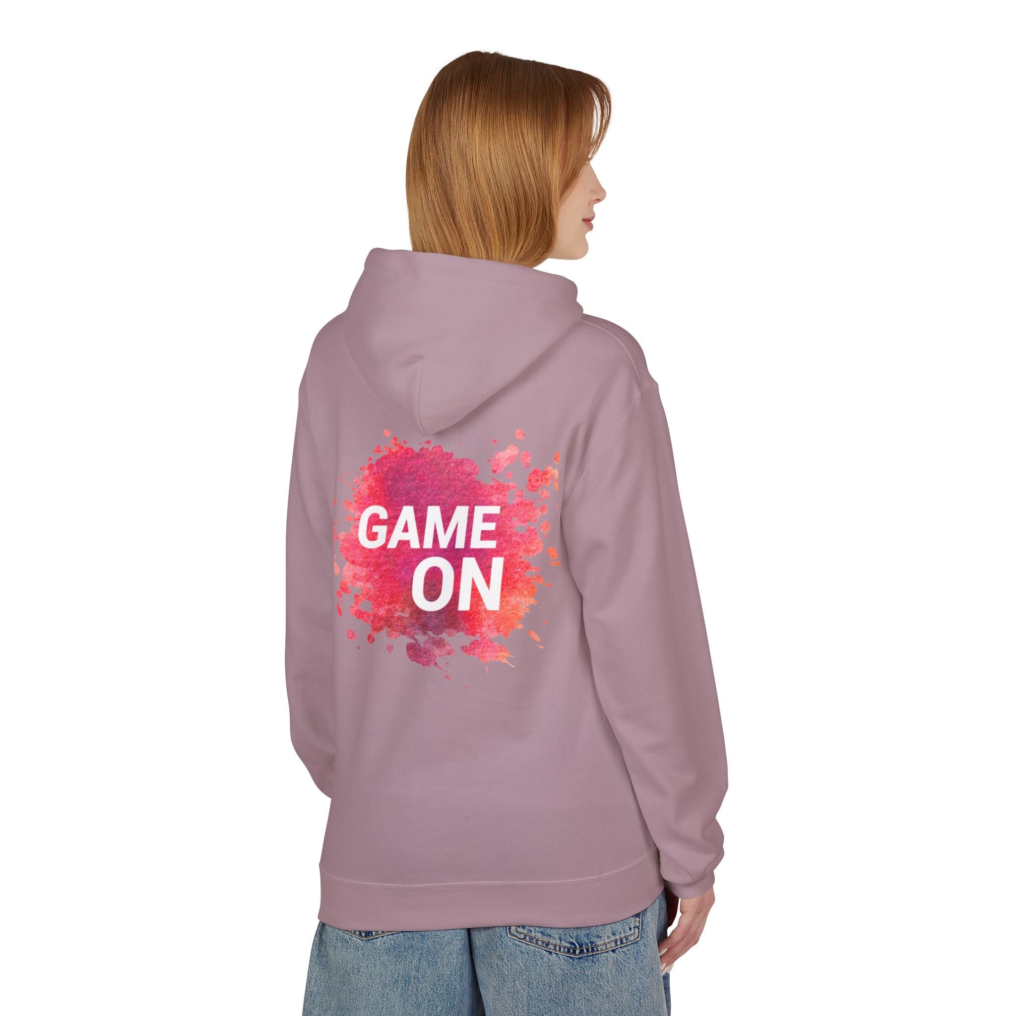 Game On Hoodie — Watercolor Splash Athletic Pullover