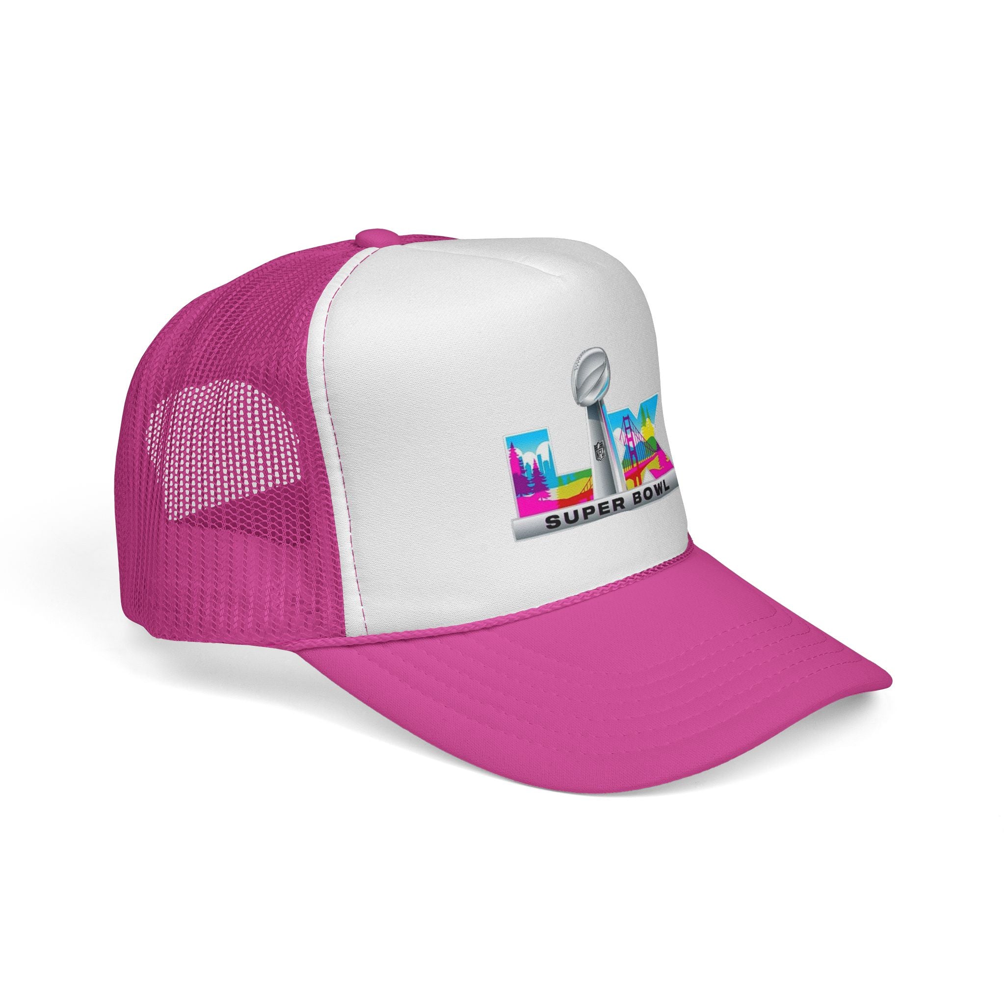 Trucker Hat — Colorful 'LIX Super Bowl' Football Logo Cap