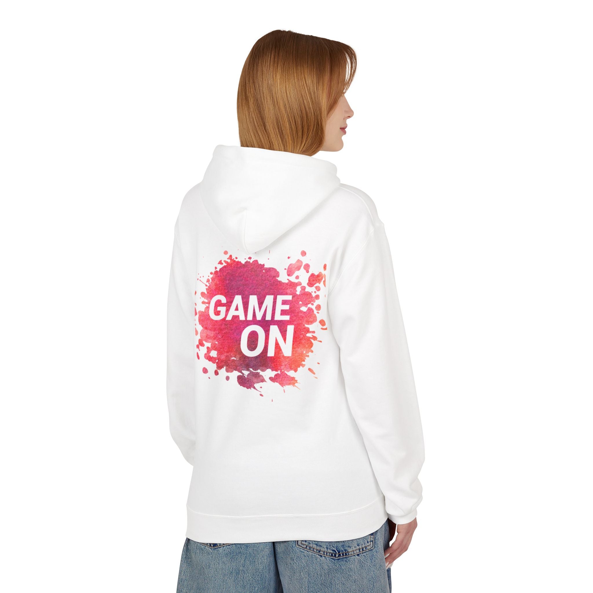 Game On Hoodie — Watercolor Splash Athletic Pullover