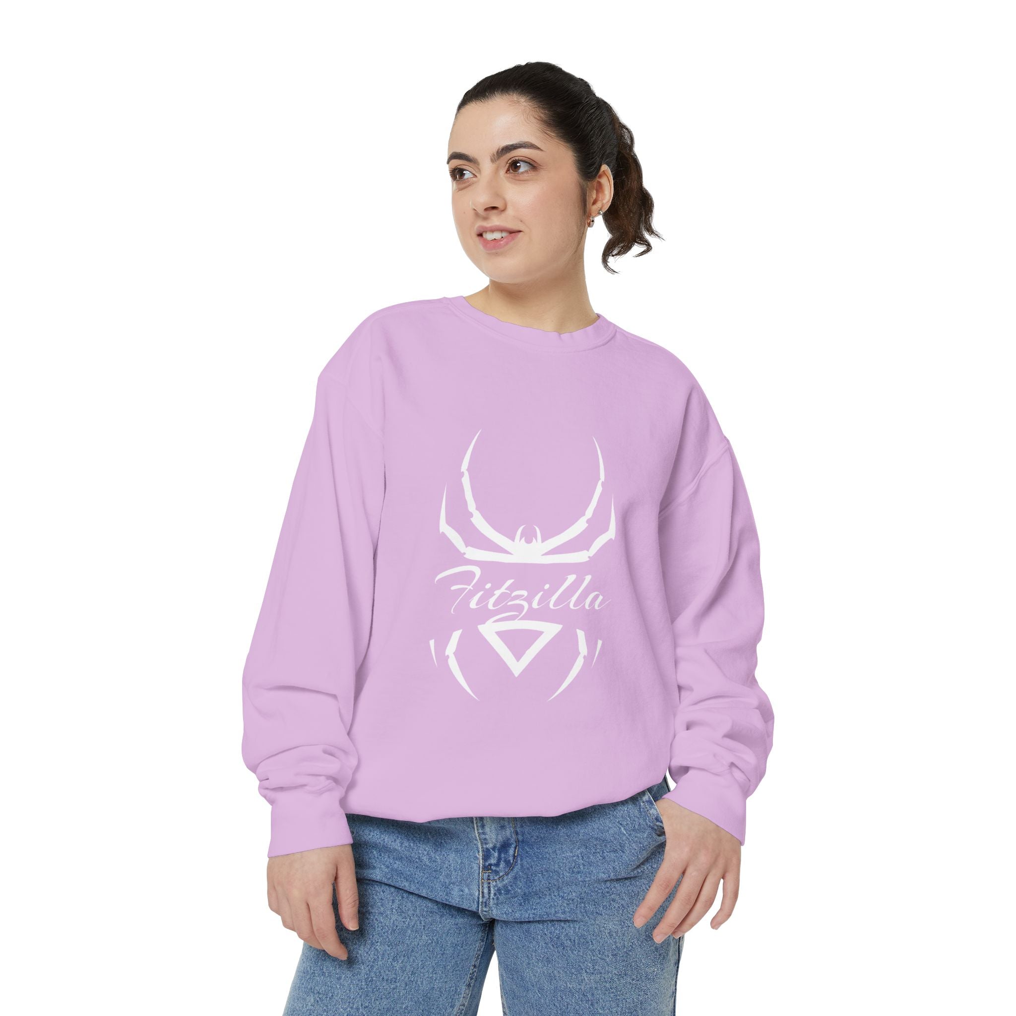 Fitzilla Spider Logo Sweatshirt — Garment-Dyed Cozy Pullover