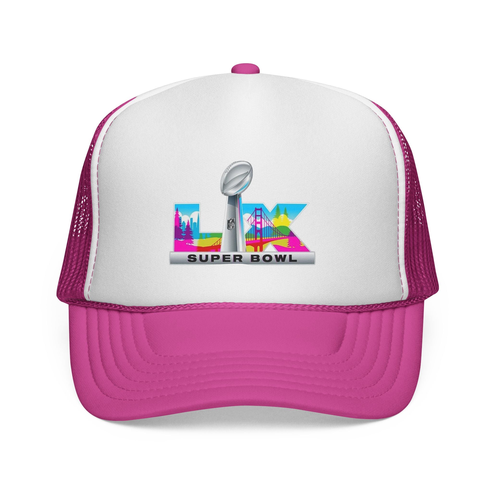 Trucker Hat — Colorful 'LIX Super Bowl' Football Logo Cap