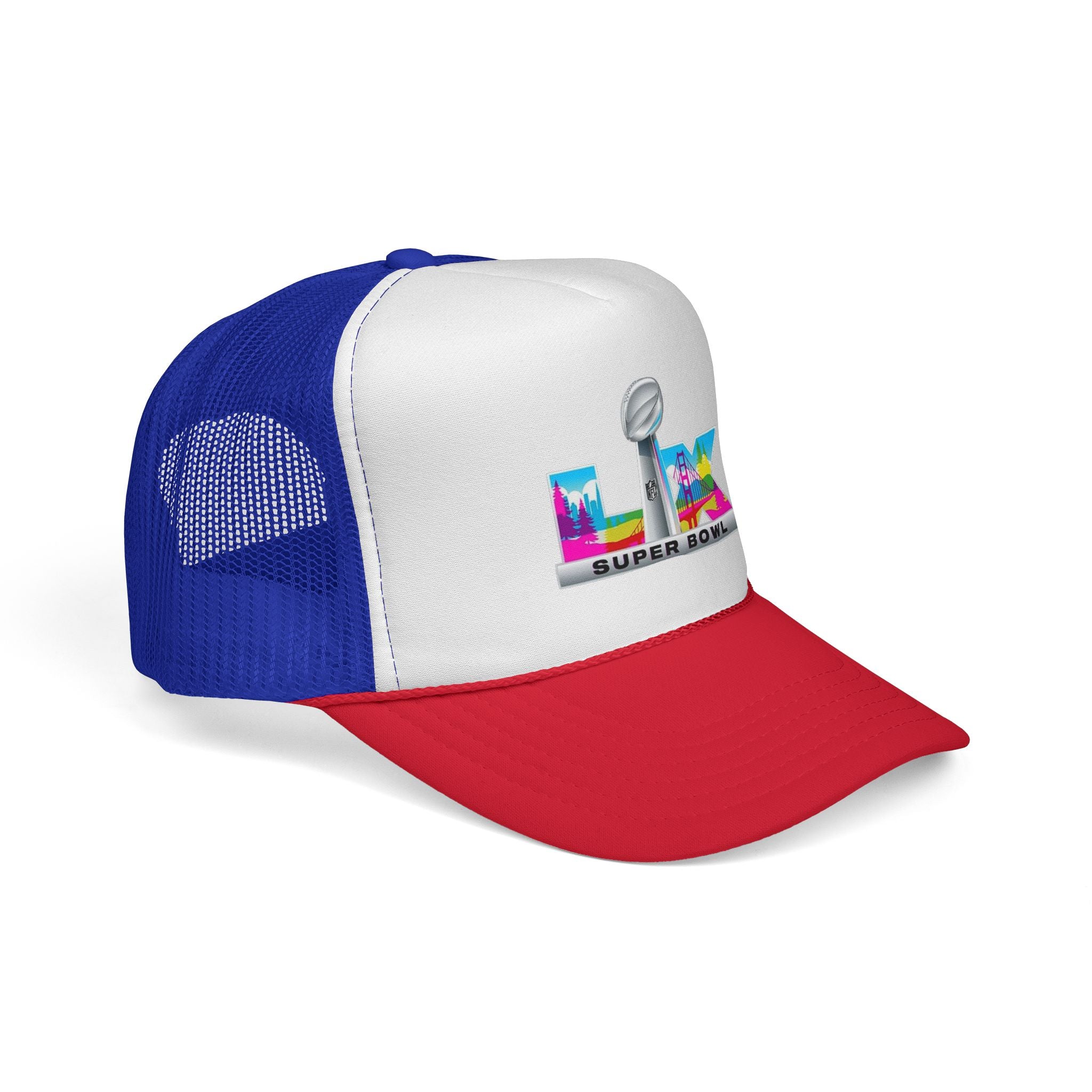 Trucker Hat — Colorful 'LIX Super Bowl' Football Logo Cap