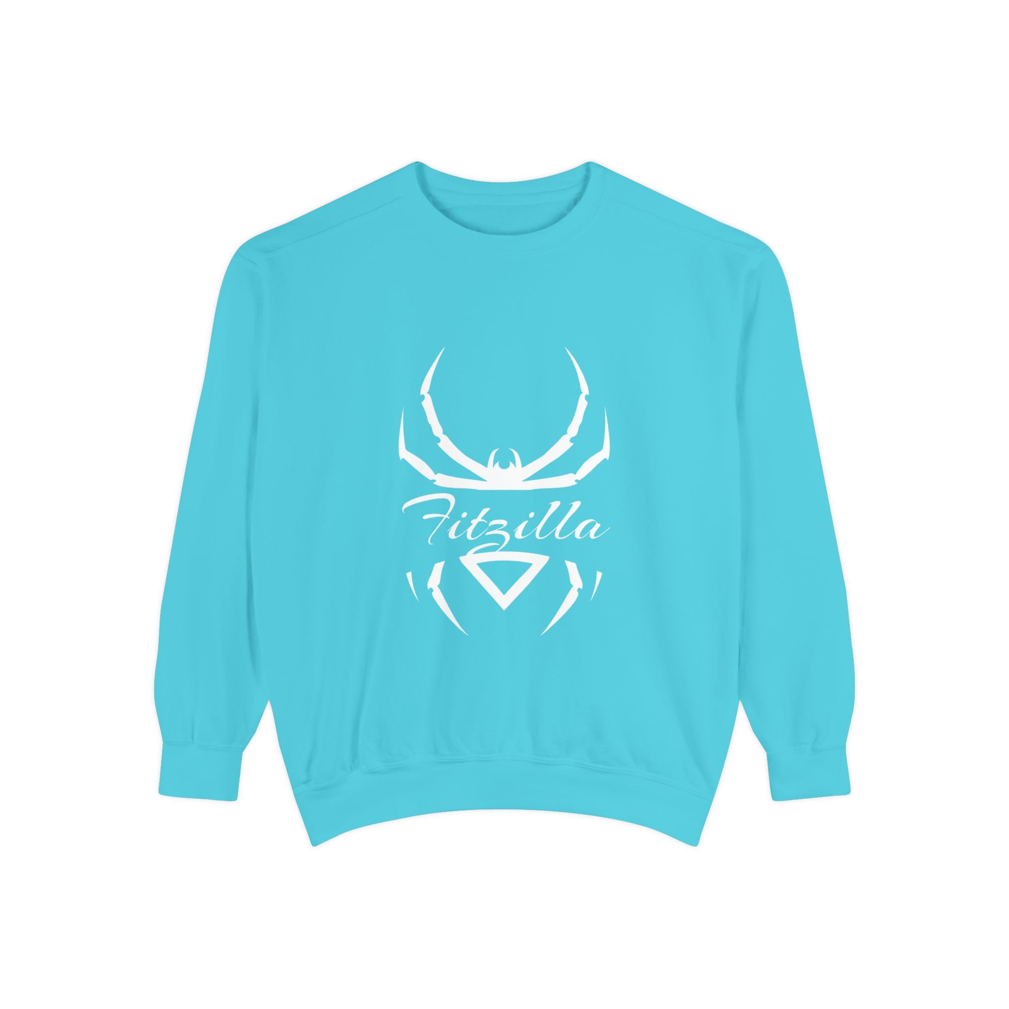 Fitzilla Spider Logo Sweatshirt — Garment-Dyed Cozy Pullover