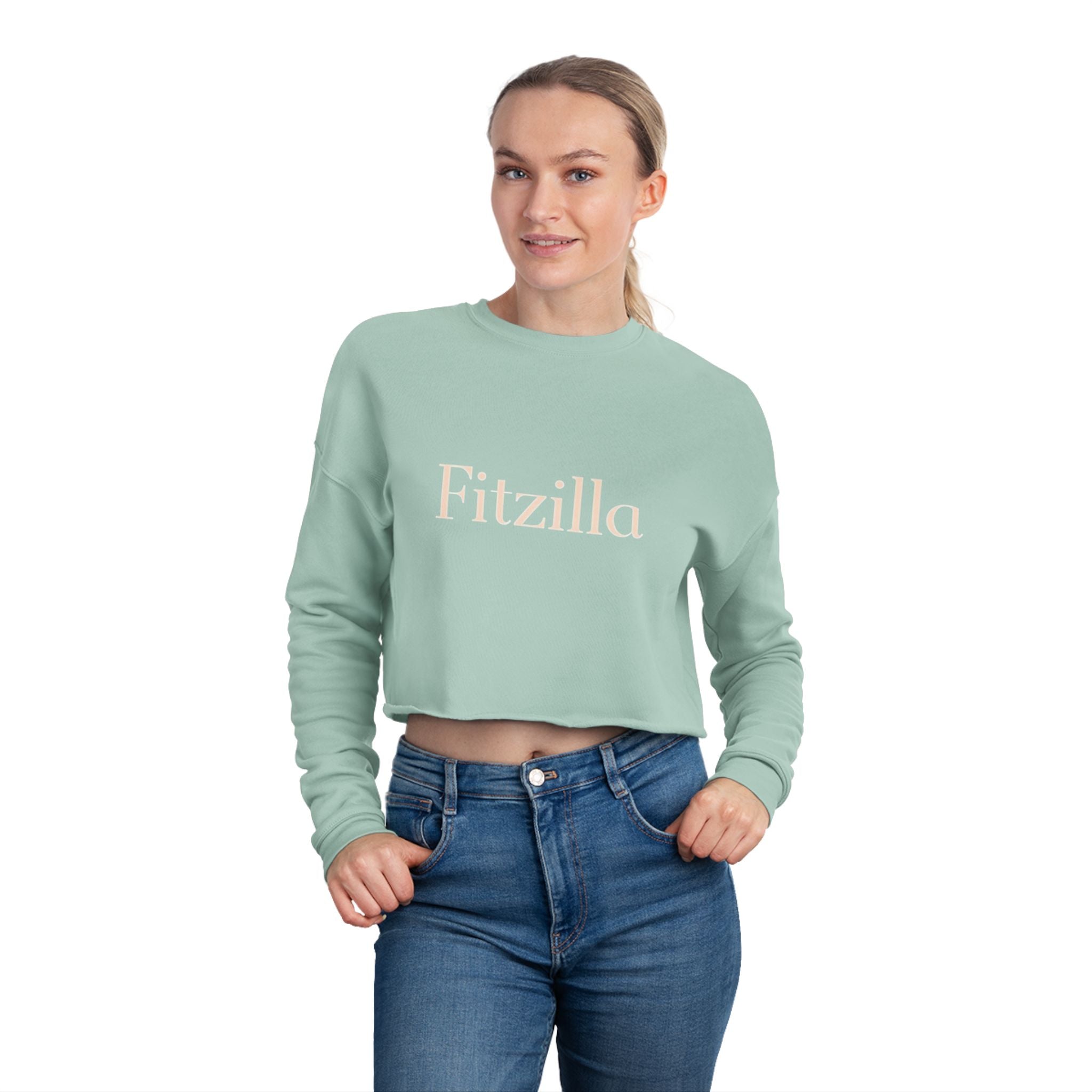 Fitzilla Cropped Sweatshirt — Women's Casual Cozy Crop Top