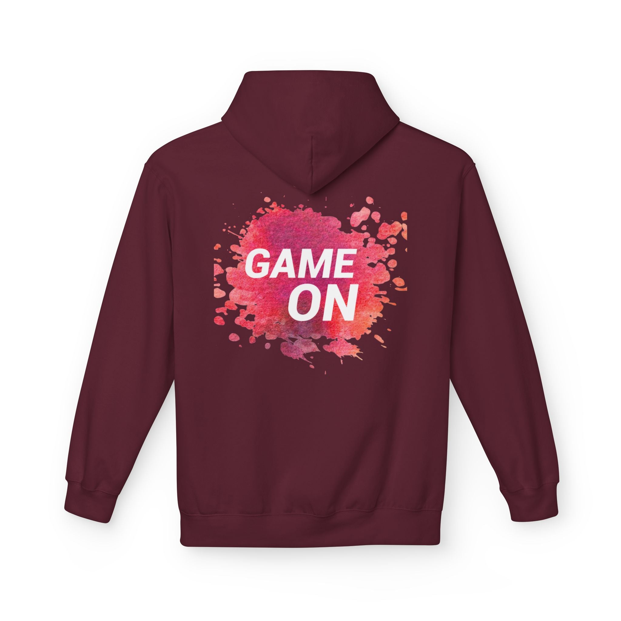 Game On Hoodie — Watercolor Splash Athletic Pullover