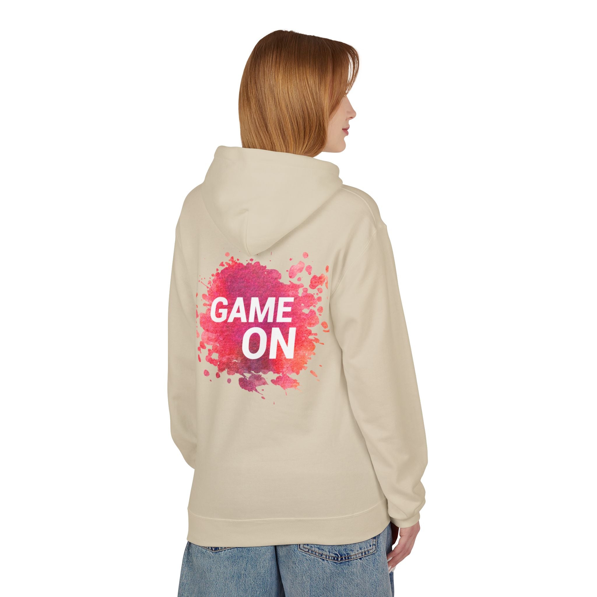 Game On Hoodie — Watercolor Splash Athletic Pullover