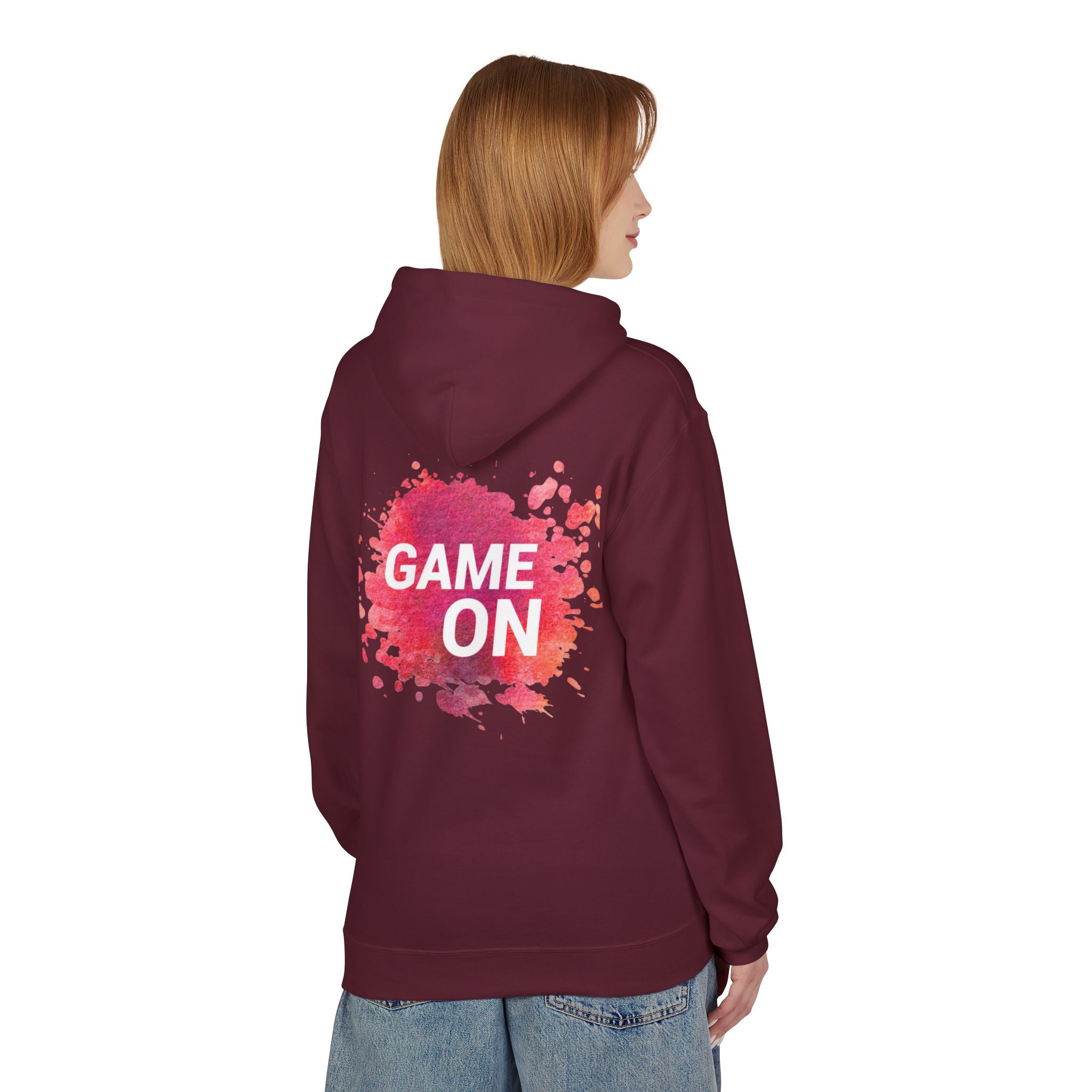Game On Hoodie — Watercolor Splash Athletic Pullover