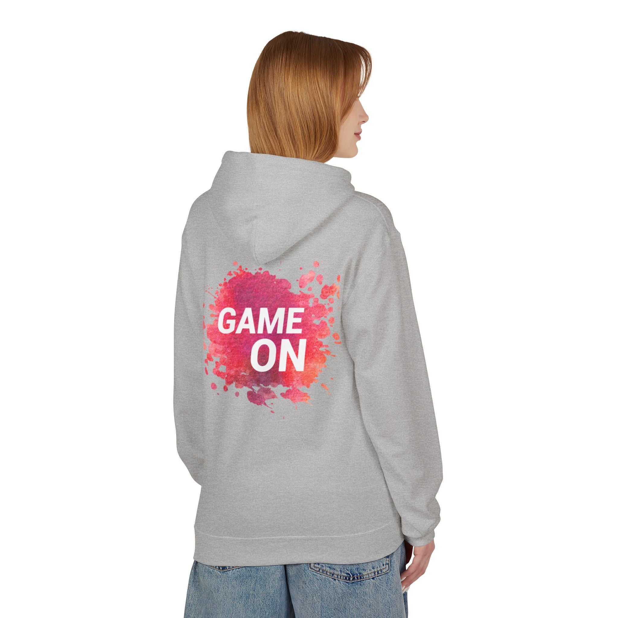 Game On Hoodie — Watercolor Splash Athletic Pullover