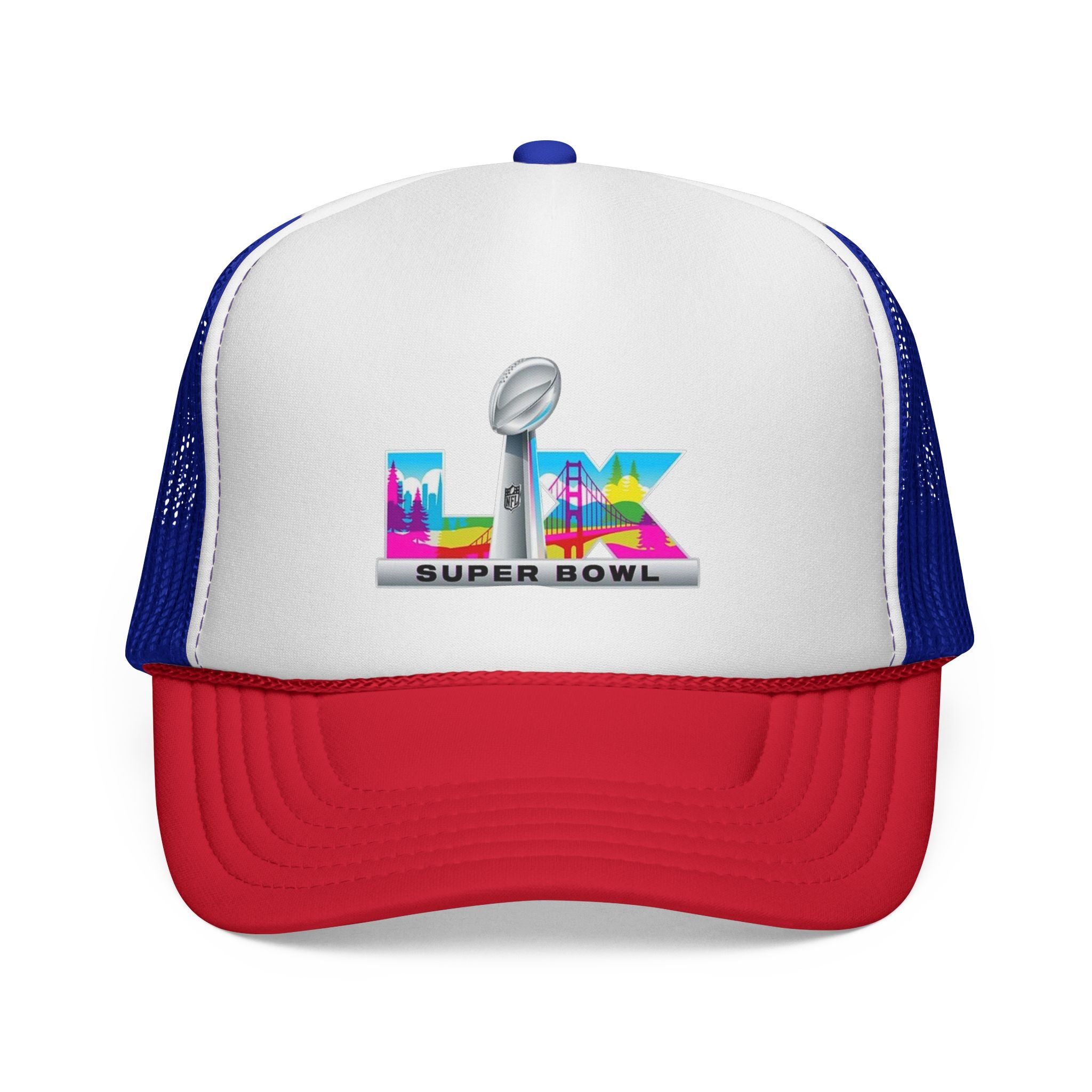 Trucker Hat — Colorful 'LIX Super Bowl' Football Logo Cap
