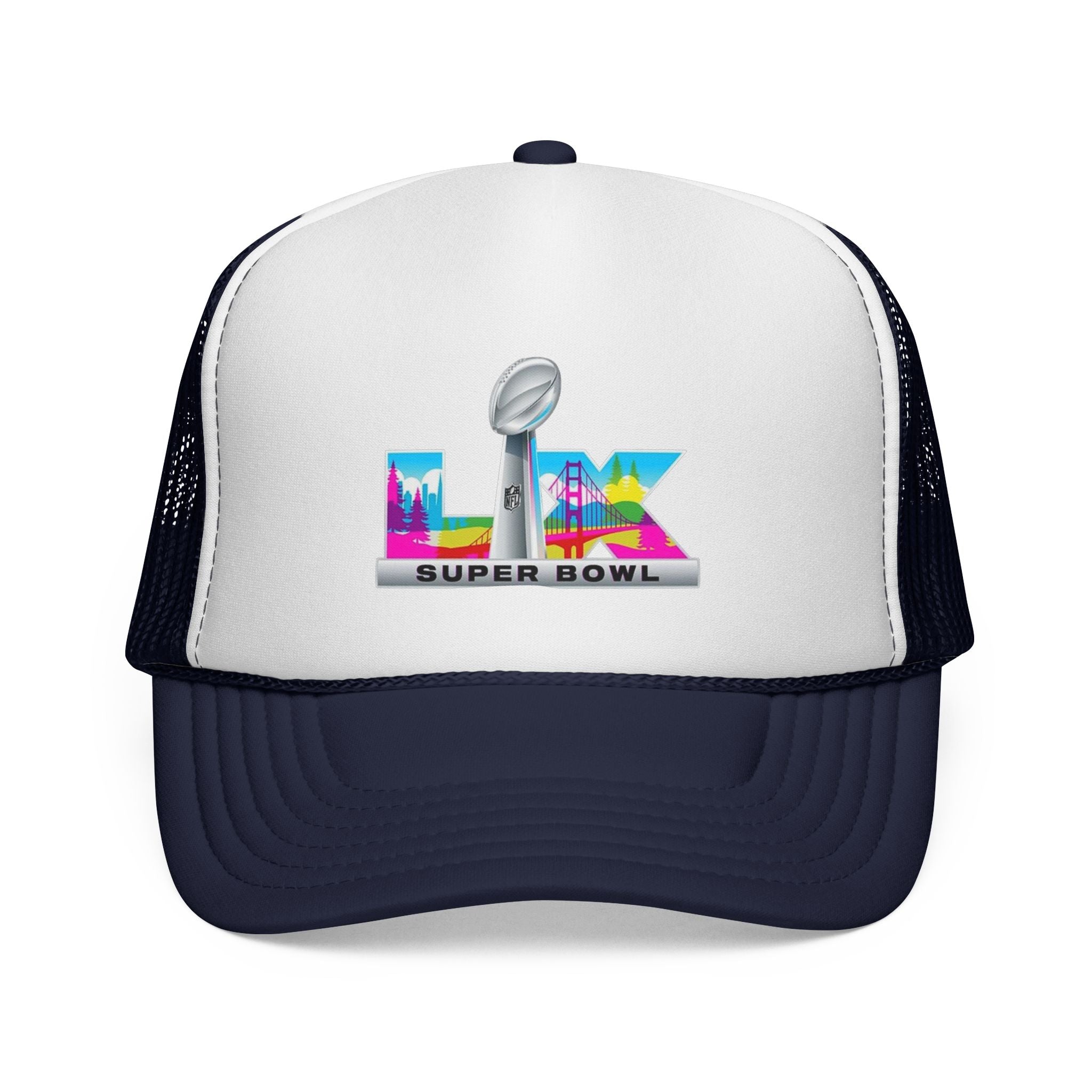 Trucker Hat — Colorful 'LIX Super Bowl' Football Logo Cap