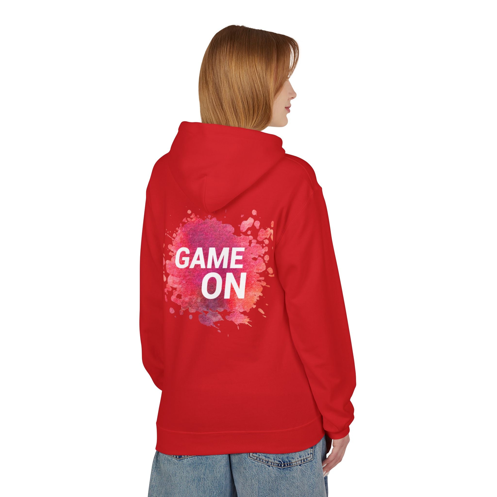 Game On Hoodie — Watercolor Splash Athletic Pullover