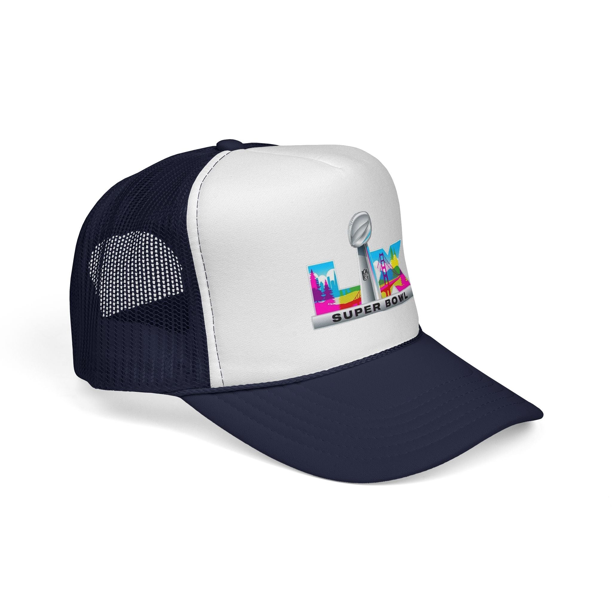 Trucker Hat — Colorful 'LIX Super Bowl' Football Logo Cap