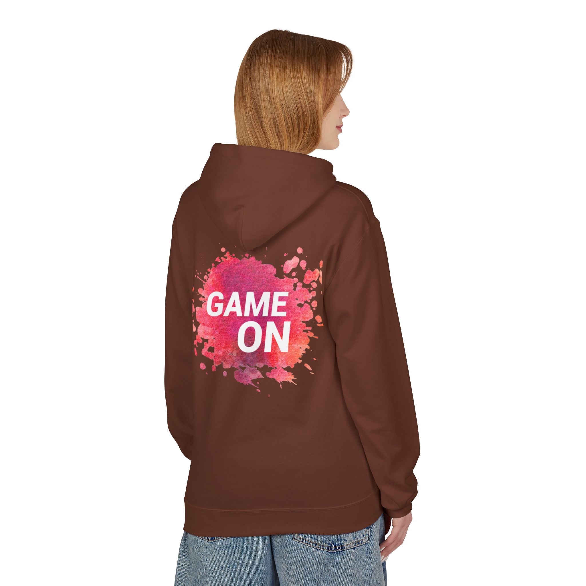Game On Hoodie — Watercolor Splash Athletic Pullover