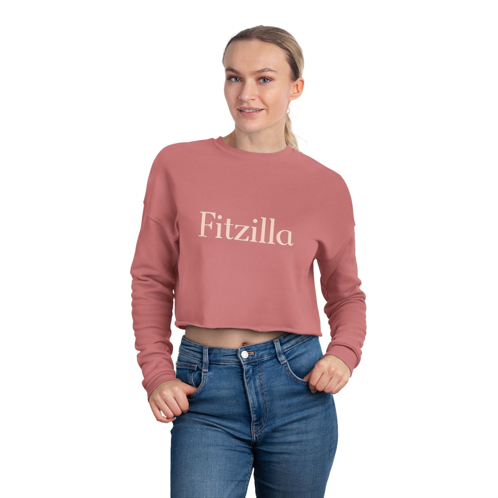 Fitzilla Cropped Sweatshirt — Women's Casual Cozy Crop Top