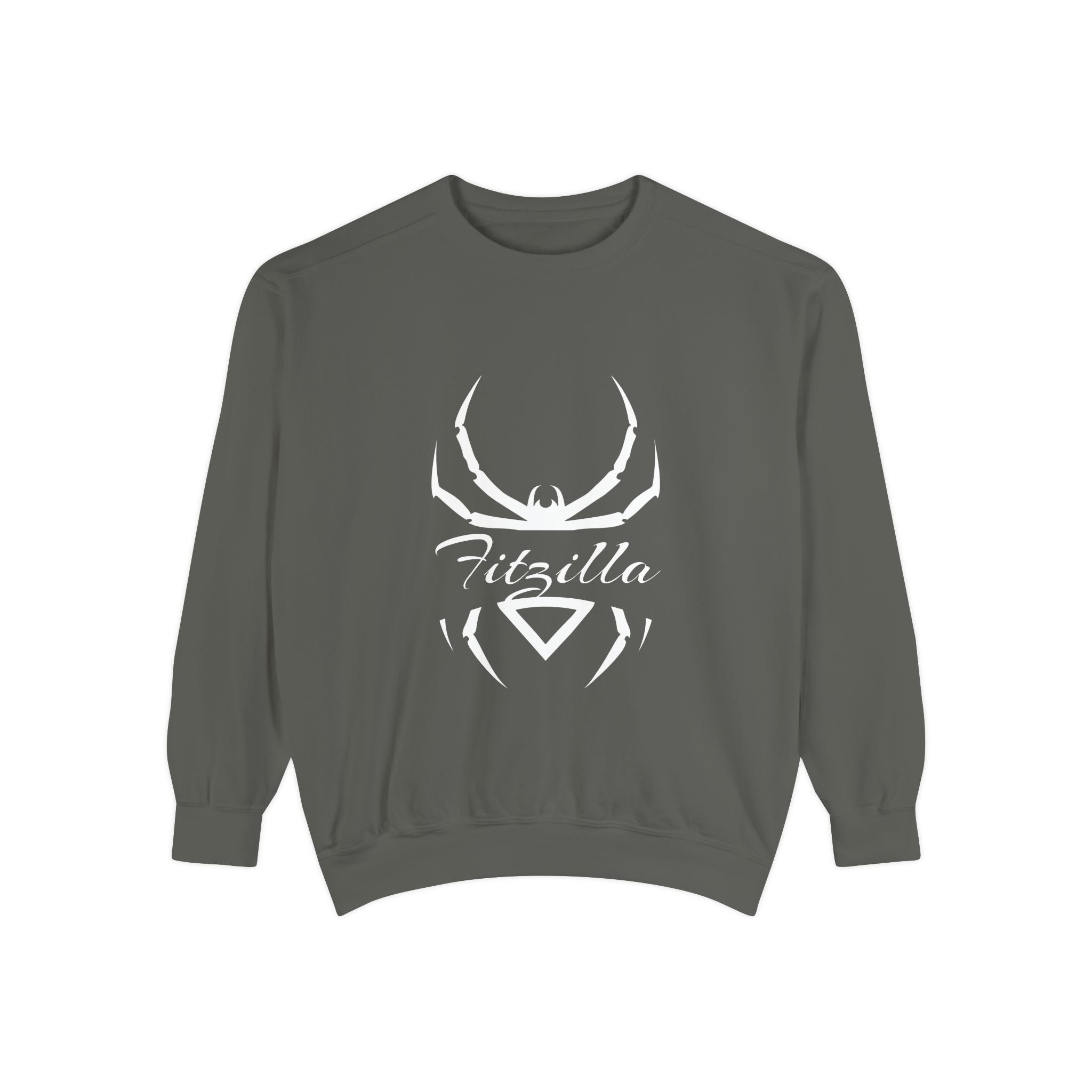 Fitzilla Spider Logo Sweatshirt — Garment-Dyed Cozy Pullover