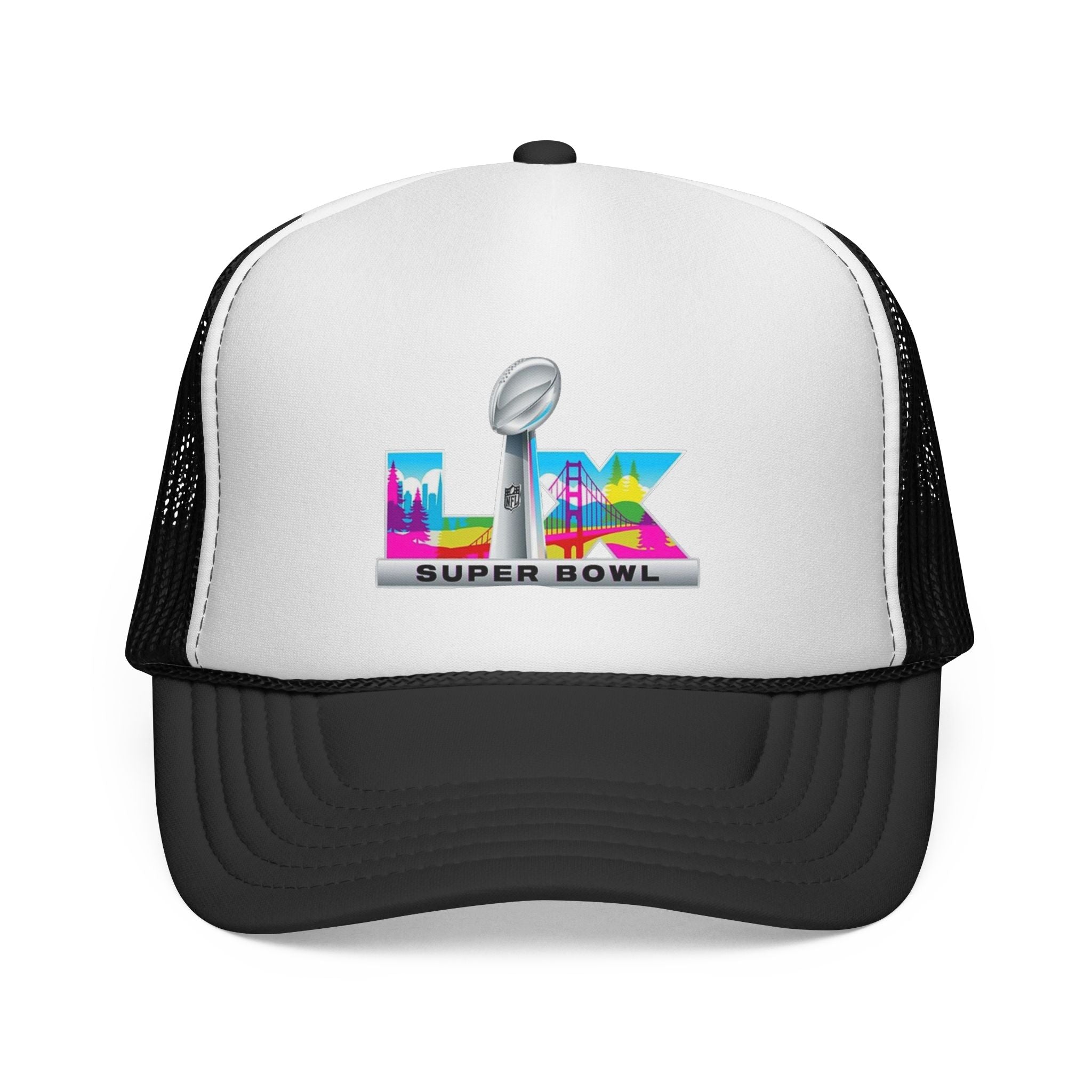Trucker Hat — Colorful 'LIX Super Bowl' Football Logo Cap