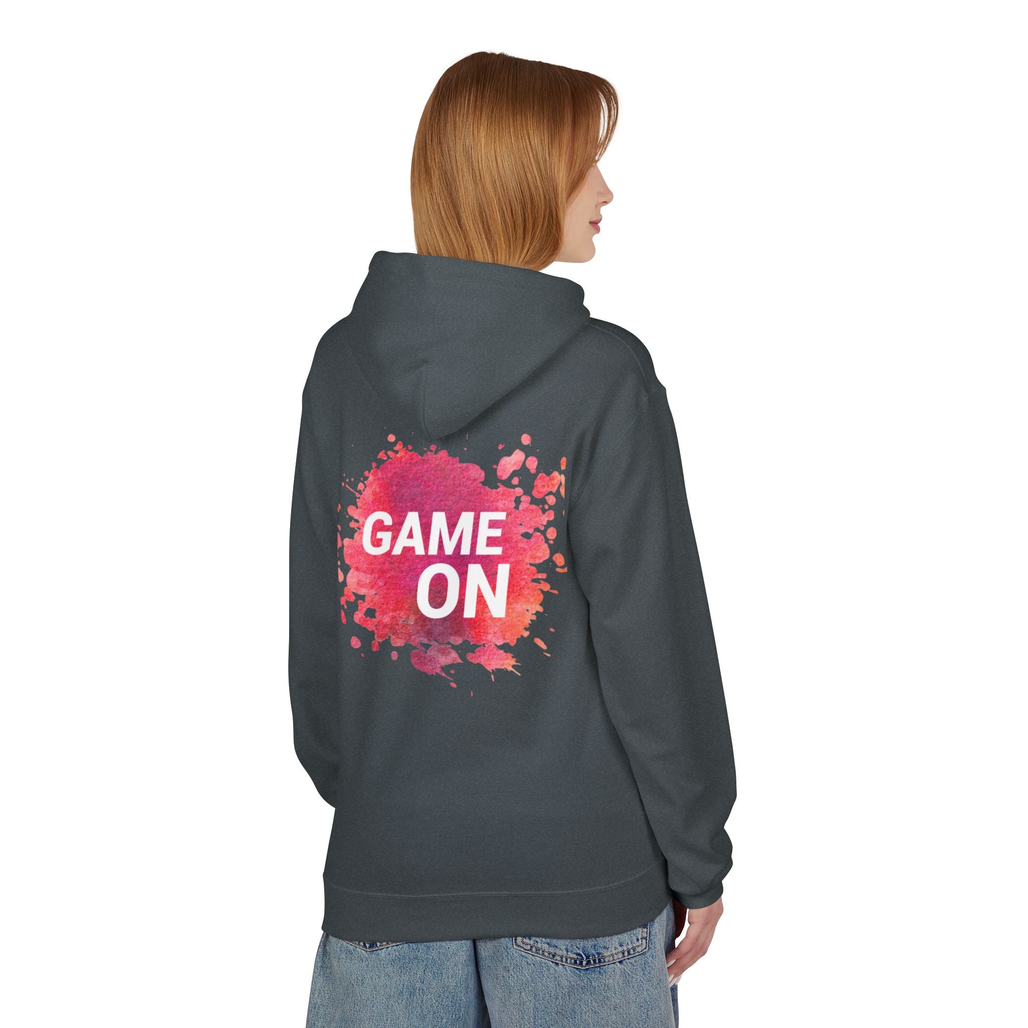 Game On Hoodie — Watercolor Splash Athletic Pullover