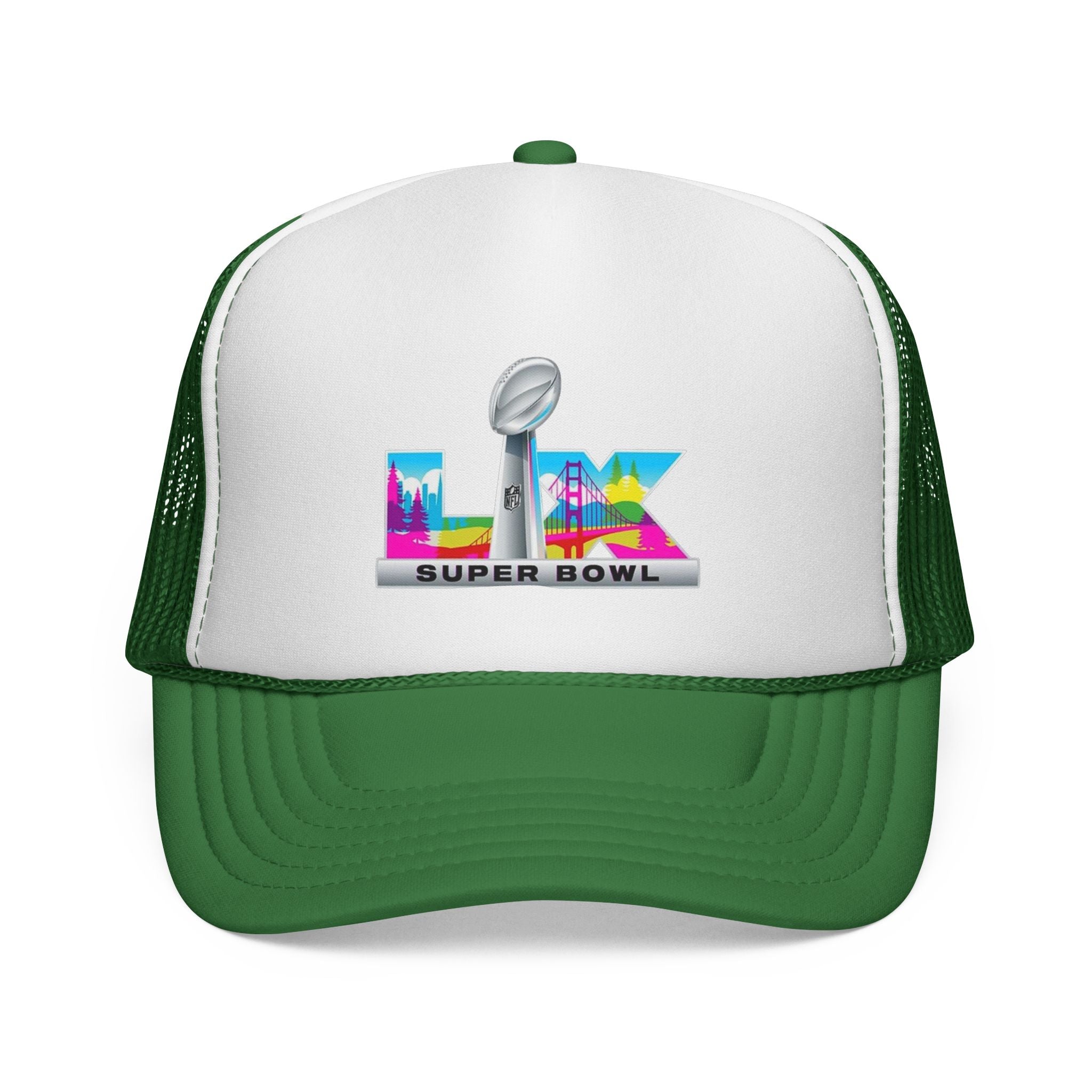 Trucker Hat — Colorful 'LIX Super Bowl' Football Logo Cap