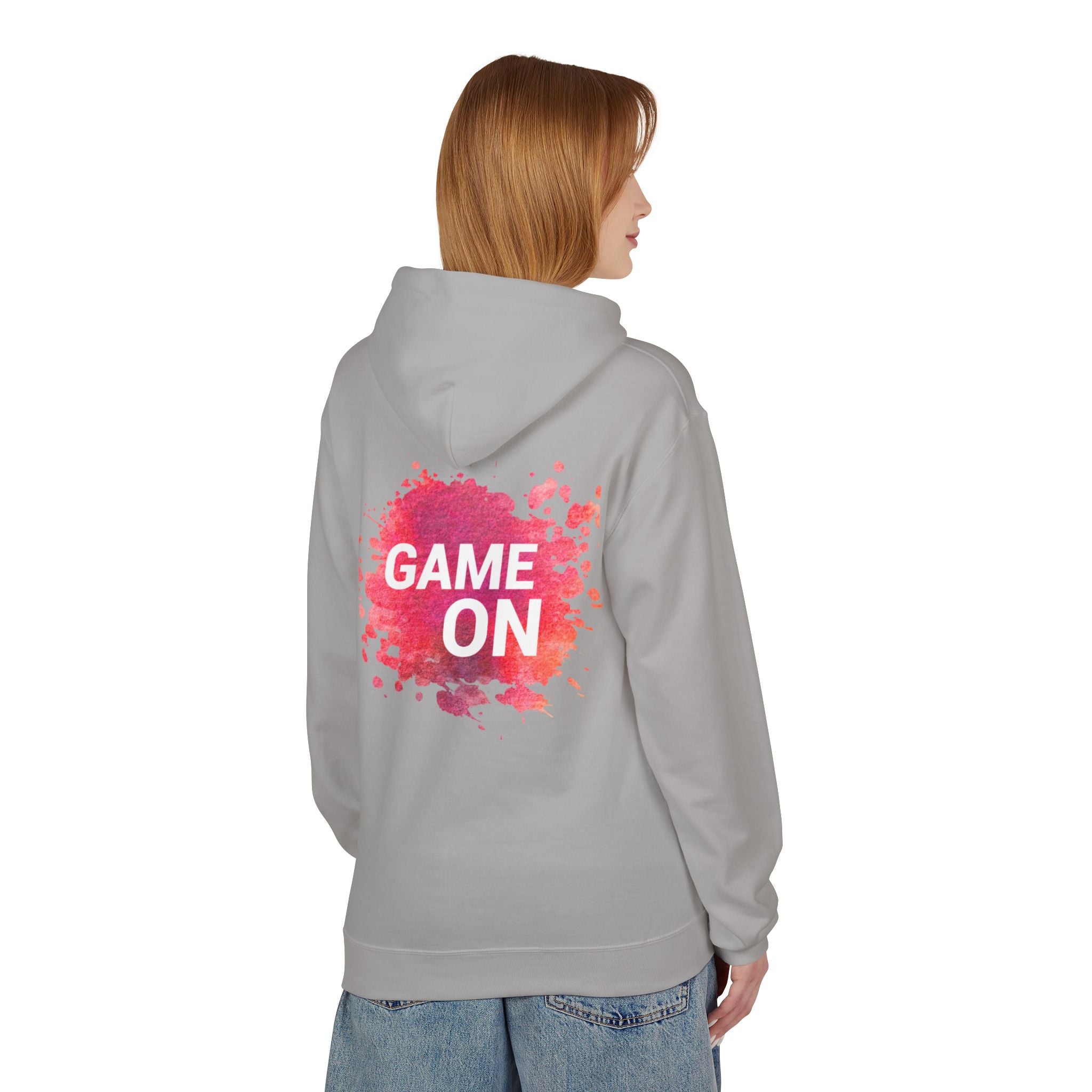 Game On Hoodie — Watercolor Splash Athletic Pullover
