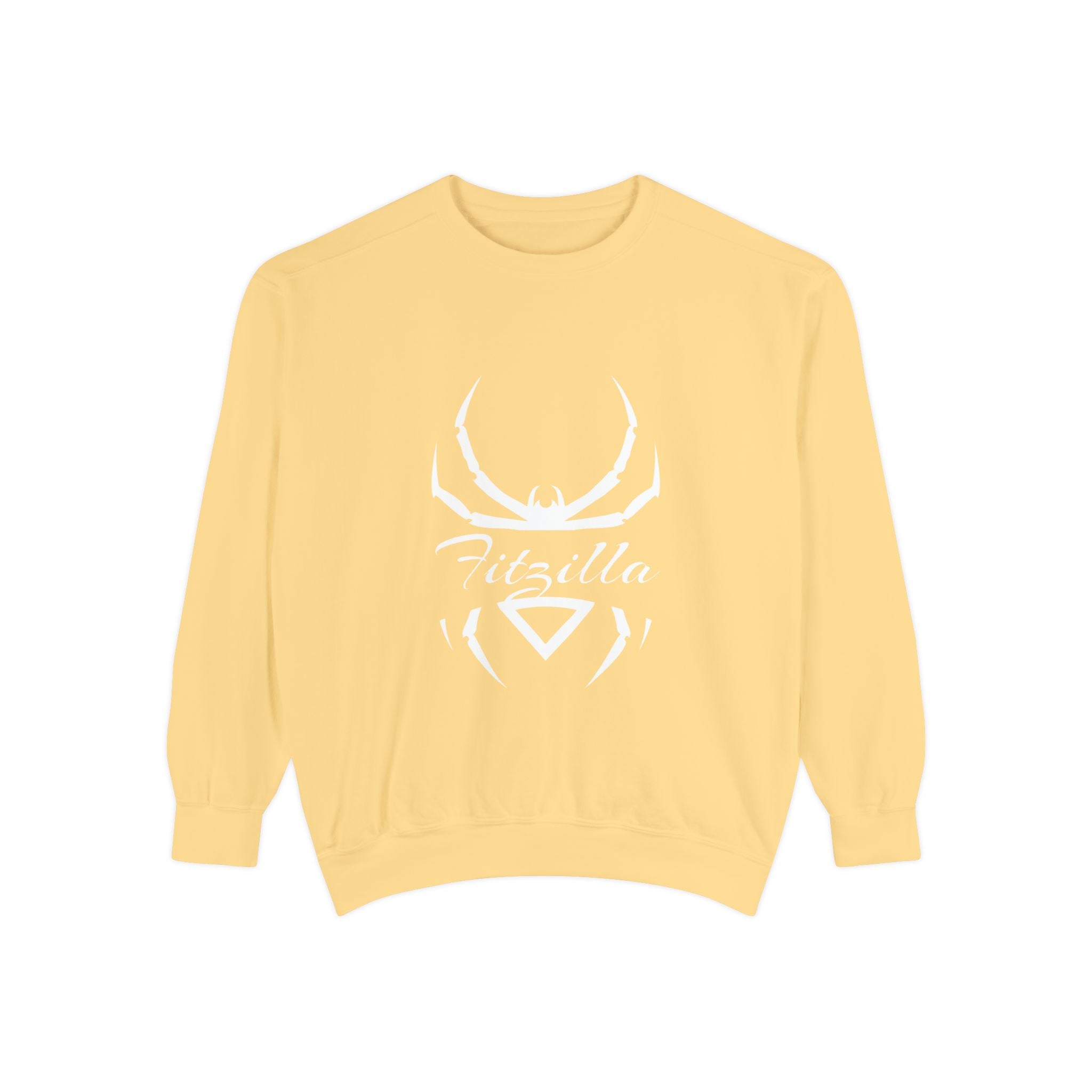 Fitzilla Spider Logo Sweatshirt — Garment-Dyed Cozy Pullover