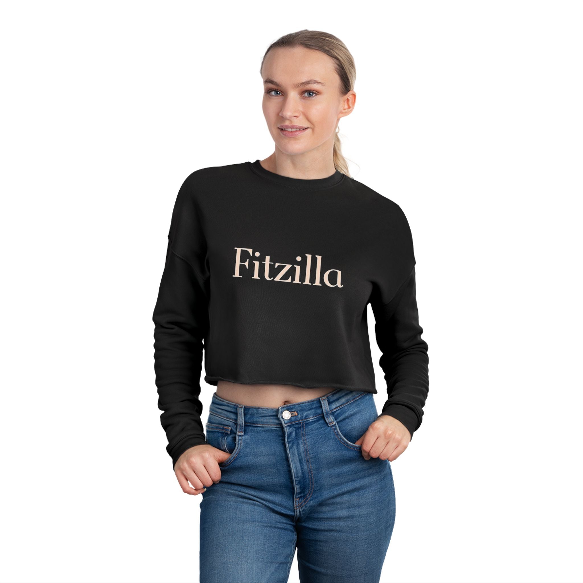 Fitzilla Cropped Sweatshirt — Women's Casual Cozy Crop Top