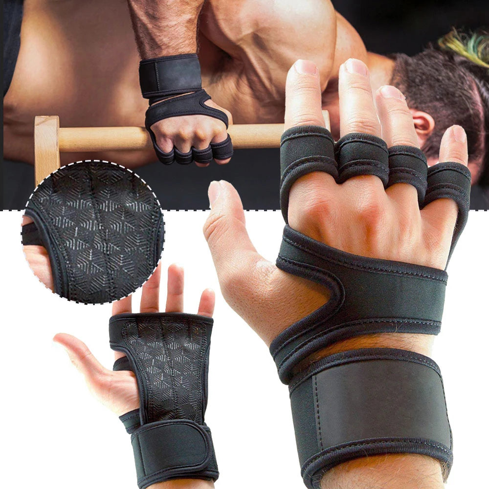 Premium Training & Weightlifting Gloves – Wrist Support, Palm Protection & Anti-Slip Grip