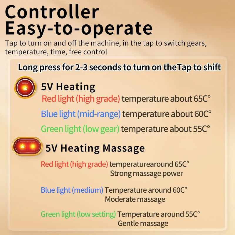 Heated Ankle Brace Massager with 3-Level Vibration & Heat Therapy – Pain Relief, Swelling Support & Sports Recovery