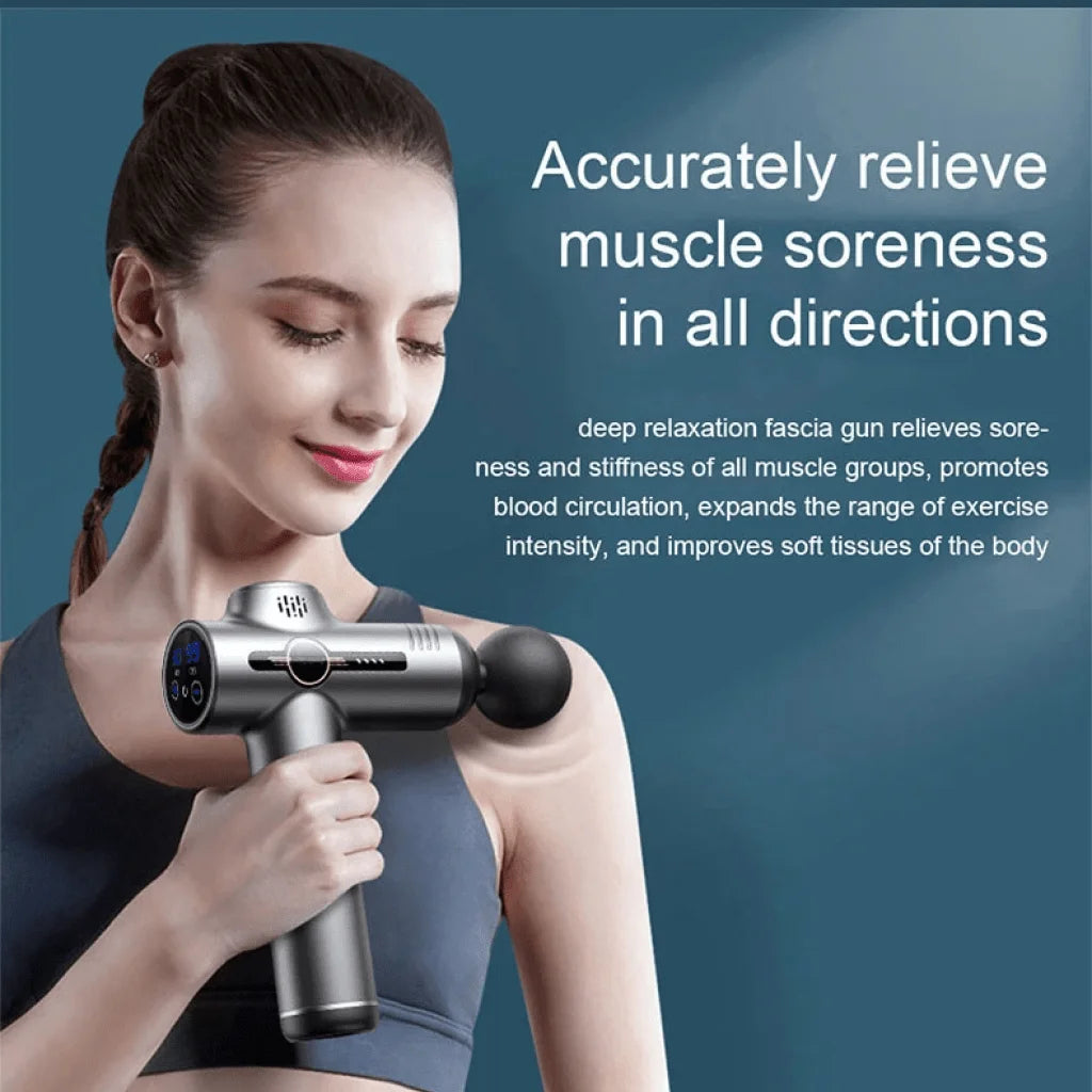 Professional Deep Tissue Massage Gun for Muscle Recovery & Relaxation